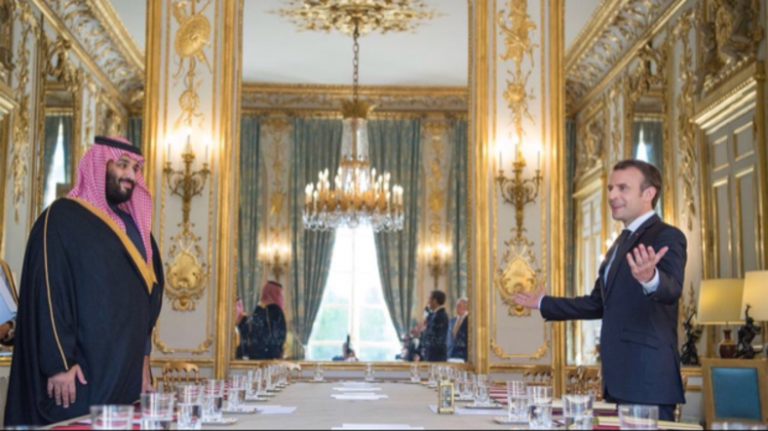 Mohammad bin Salman şi Saad Hariri iau cina cu Emmanuel Macron la Elysée