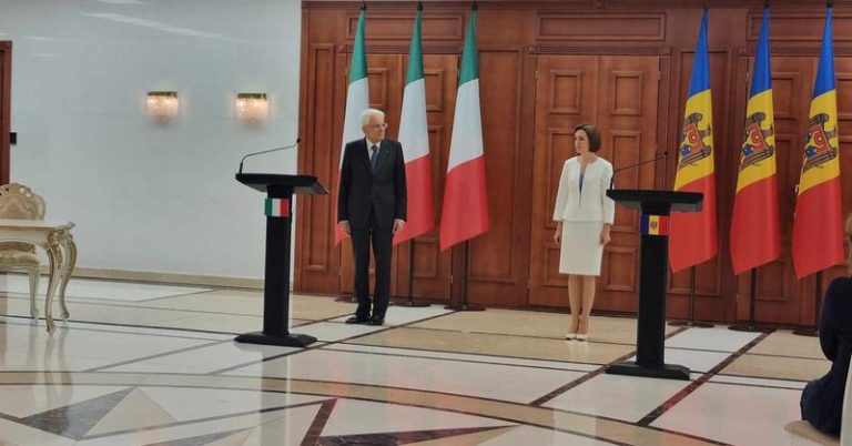 VIDEO Conferință de presă susținută de Maia Sandu și Președintele Italiei, Sergio Mattarella. Au fost semnate două documente importante