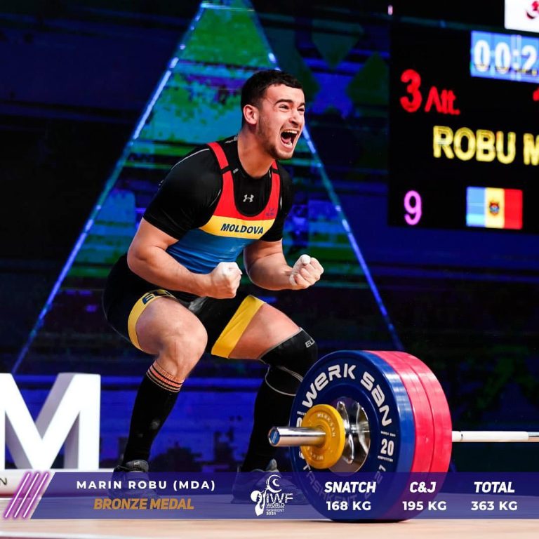 ULTIMA ORĂ/ Halterofilul Marin Robu a devenit al 10-lea sportiv din țara noastră calificat la Olimpiada de vară de la Paris