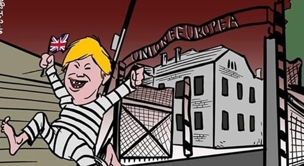Caricaturist italian, în mijlocul unor controverse după ce a comparat Auschwitz cu UE
