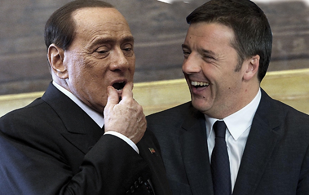 Matteo Renzi şi Silvio Berlusconi  au exclus posibilitatea de formare a unei mari coaliţii după alegerile generale din Italia