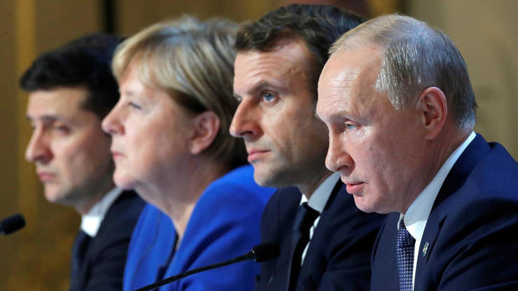 Merkel, Macron şi Zelenski cer Moscovei să-şi retragă trupele de la frontiera cu Ucraina