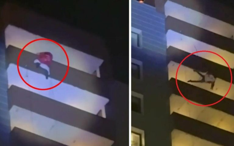 Un bărbat îmbrăcat în Moș Crăciun a murit după ce a căzut de la etajul 24 al unui bloc, sub privirile copiilor lui