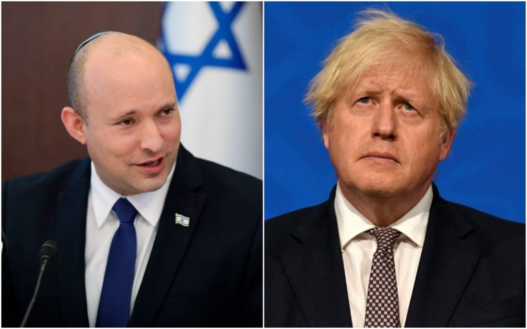 Boris Johnson a discutat cu Naftali Bennett despre situaţia de securitate din Orientul Mijlociu