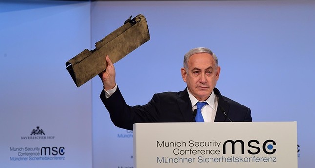 Conferinţa de Securitate de la Munchen: Netanyahu a prezentat un fragment dintr-o dronă iraniană