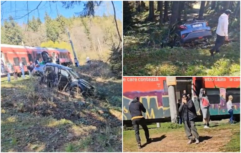 O mașină a corpului diplomatic indian a fost lovită de trenul București – Brașov