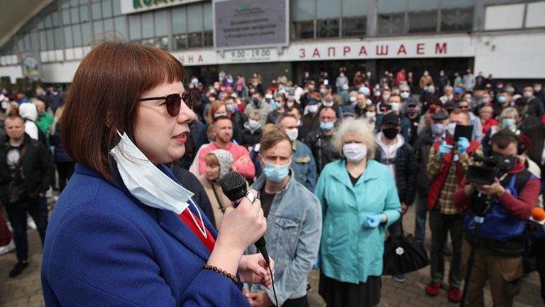 Olga Kovalkova, membru al ‘Consiliului de coordonare’ al opoziţiei din Belarus, a plecat în Polonia
