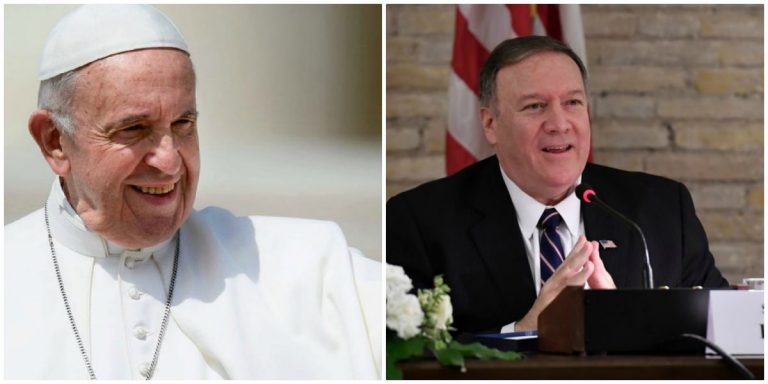 Papa şi Pompeo au subliniat necesitatatea protejării libertăţii religioase, mai ales a creştinilor din Orientul Mijlociu