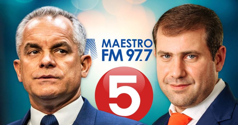 Vladimir Plahotniuc și Ilan Șor ar fi beneficiarii Canal 5 și radio Maestro FM