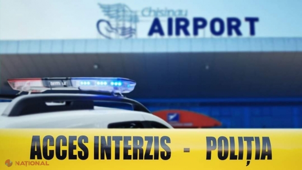 Ieri seara, alertă falsă cu bombă de la Aeroportul Internațional Chișinău, astăzi, poliția a deschis dosar penal