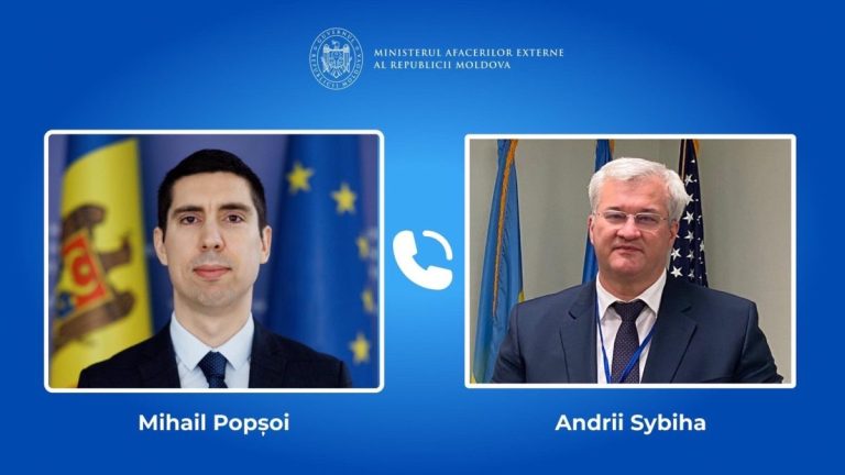 Mihai Popșoi, convorbire telefonică cu noul șef al diplomației ucrainene, Andrii Sybiha