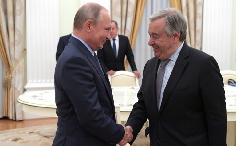 António Guterres,criticat după ce s-a întâlnit cu Putin, se apără
