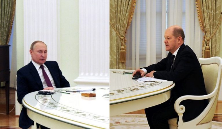 Putin şi Scholz au vorbit la telefon după mai multe săptămâni de tăcere totală