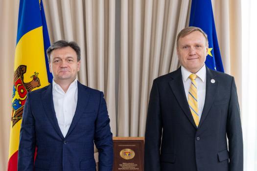 Dorin Recean, întrevedere de rămas-bun cu ambasadorul Ucrainei, Marko Şevcenko