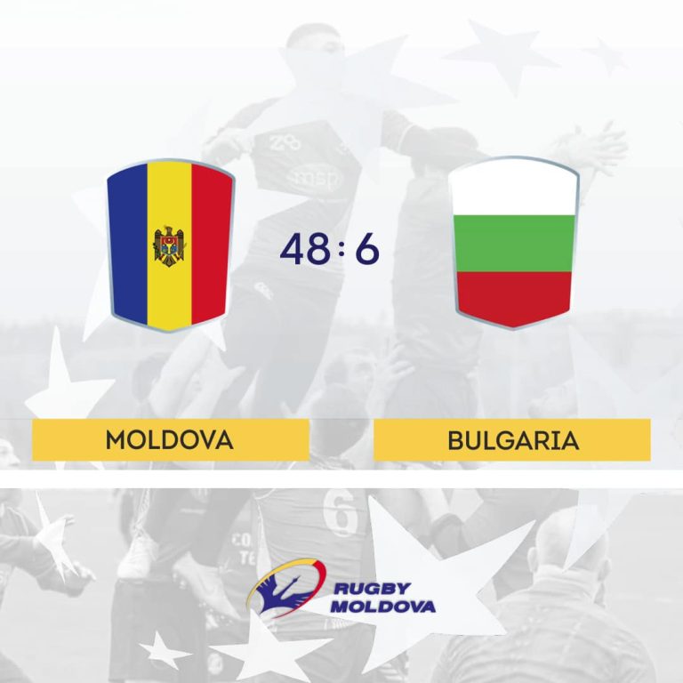 VIDEO/ Echipa națională de rugby a Republicii Moldova a învins reprezentativa Bulgariei