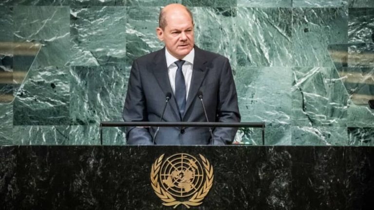 Scholz, la ONU: Putin trebuie să recunoască că nu poate câştiga războiul