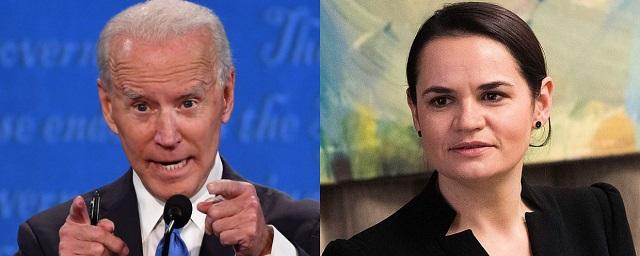 Joe Biden s-a întâlnit cu lidera opoziţiei din Belarus, Svetlana Tihanovskaia