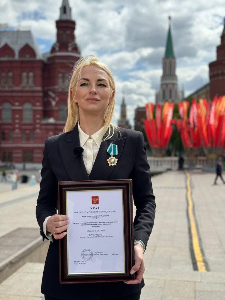 ULTIMA ORĂ/ Marina Tauber a primit o distincție de la președintele rus Vladimir Putin