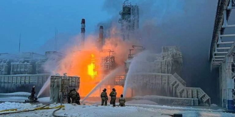 Incident sau sabotaj? Incendiu la un terminal de gaz din portul Ust-Luga de la Marea Baltică rusă