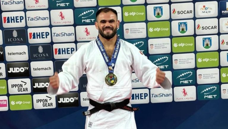 Judocanul moldovean Victor Sterpu a cucerit medalia de aur la Grand Prix-ul de la Zagreb