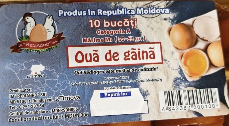 FOTO/ Atenție, consumatori! Ouă infectate cu Salmonella: ANSA anunță despre încălcări grave la o întreprindere din Dondușeni