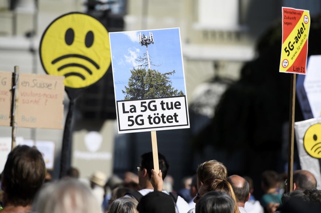 Manifestații la Berna împotriva introducerii tehnologiei 5G