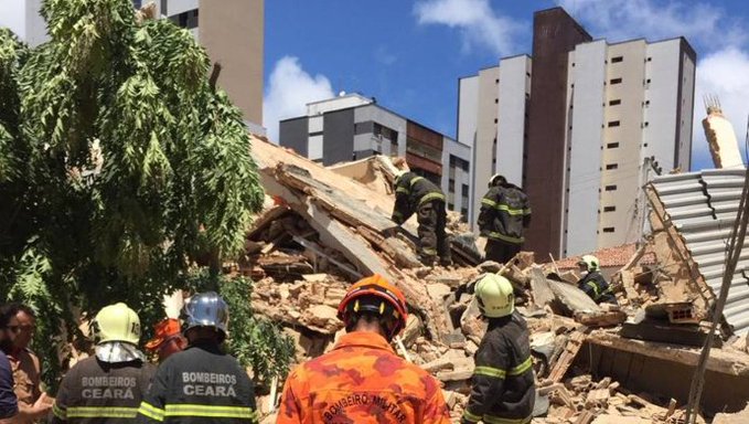 VIDEO – O clădire de şapte etaje s-a prăbuşit în oraşul brazilian Fortaleza; cel puțin doi morți