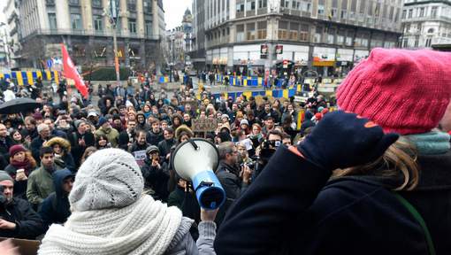Manifestații la Bruxelles împotriva unui proiect de reformă a pensiilor al guvernului