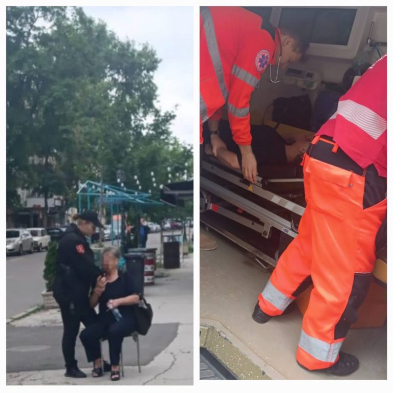 O femeie a fost ajutată de carabinieri, după ce i s-a făcut rău în stradă