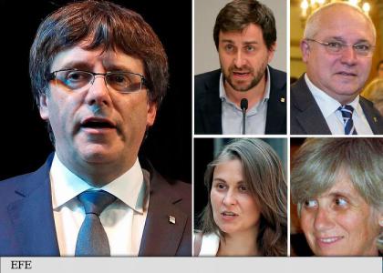 Liderul catalan destituit, Carles Puigdemont, și cei patru foști miniștri, eliberați condiționat de justiția belgiană