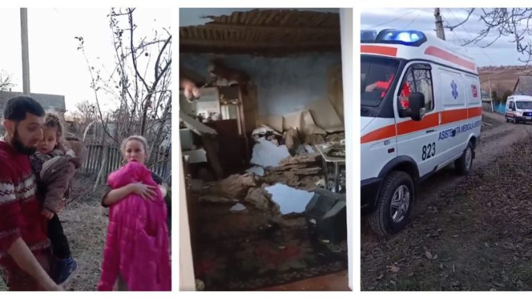 Podul din lut al unei case din Căușeni a căzut peste trei minori. 