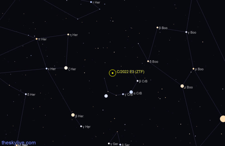 O cometă vizibilă odată la 50.000 de ani se apropie de Pământ