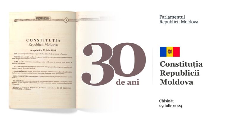 Ședință solemnă a Parlamentului consacrată celebrării a 30 de ani de la adoptarea Constituției