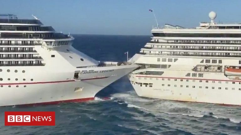 Două nave de croazieră au intrat în coliziune într-un port din Marea Caraibilor