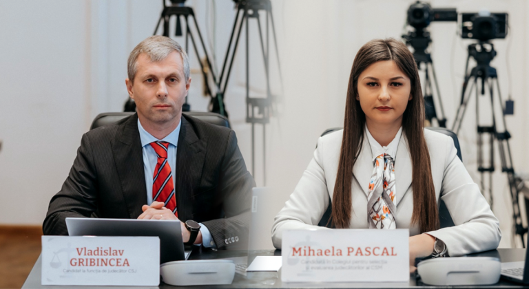 Comisia Vetting a terminat evaluarea lui Vladislav Gribincea şi a Mihaelei Pascal
