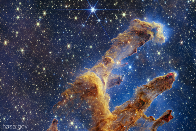 Telescopul spaţial James Webb a realizat o imagine mai clară şi mai detaliată a ‘Stâlpilor Creaţiei’ – VIDEO
