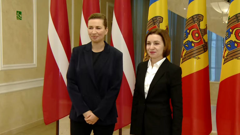 Maia Sandu a primit-o la Chişinău pe şefa guvernului danez