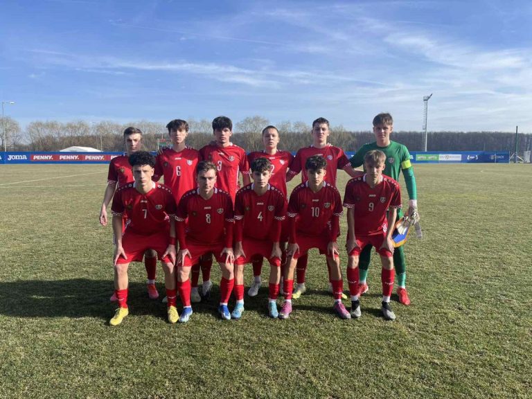 Echipa Naționalei de fotbal U-17, a cedat în amicalul cu România