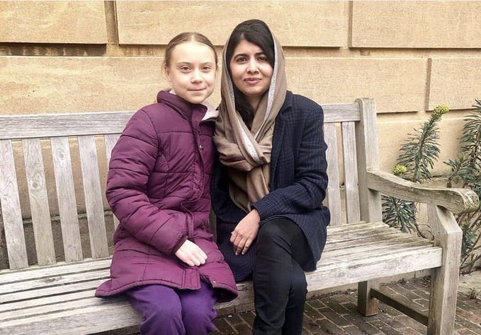 Greta Thunberg şi laureata premiului Nobel pentru Pace Malala Yousafzai s-au întâlnit la Oxford