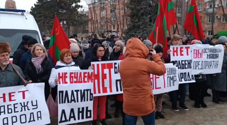 VIDEO Regiunea separatistă de la Tiraspol – șantajează Chișinăul cu proteste
