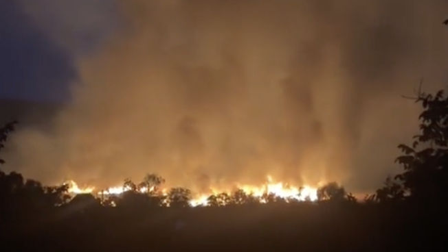 Incendiu în jurul lacului din localitatea Dănceni, raionul Ialoveni: aproape 20 de hectare de stufăriş au ars