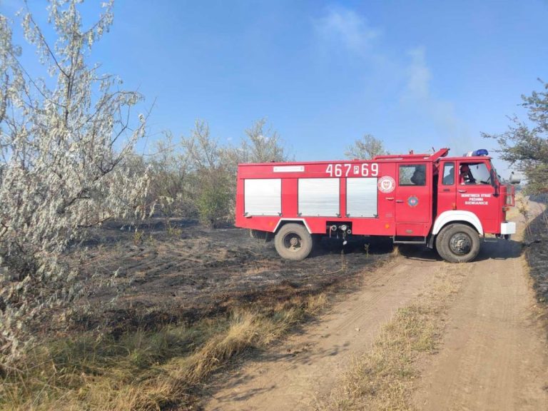 Două incendii de vegetație, izbucnite în raionul Căușeni