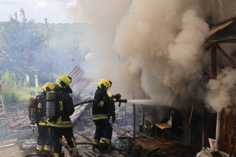 FOTO// Două vile au ars la Codru. S-a aprins inițial vegetația uscată din preajmă