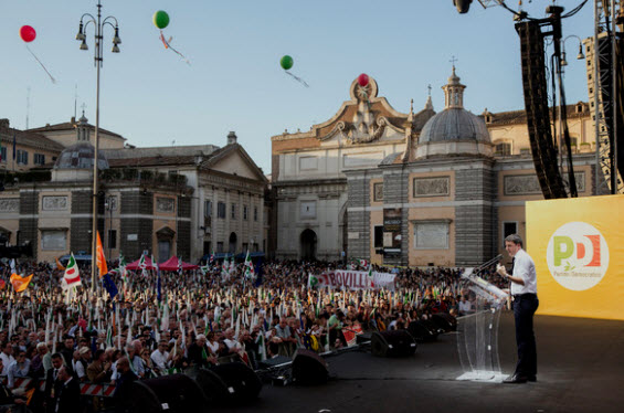 Italia: Manifestaţie la Roma pentru relansarea Partidului Democrat