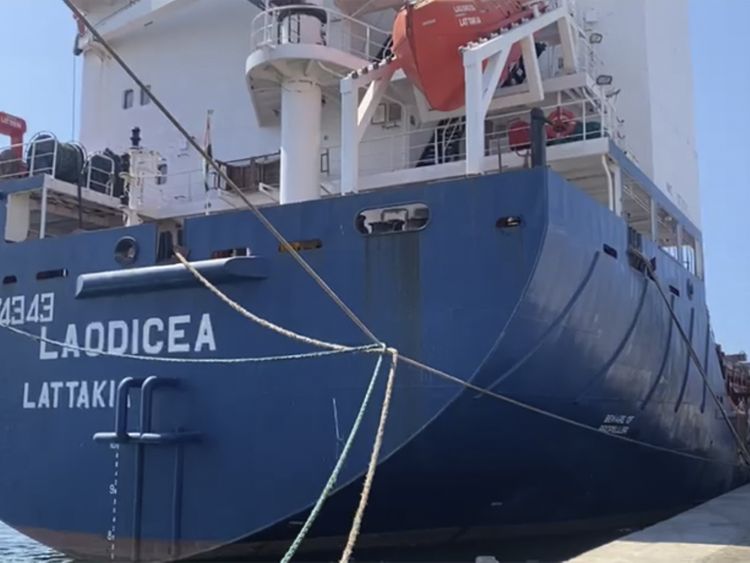 Libanul sechestrează o navă sub pavilion sirian având la bord cereale ucrainene ‘furate’