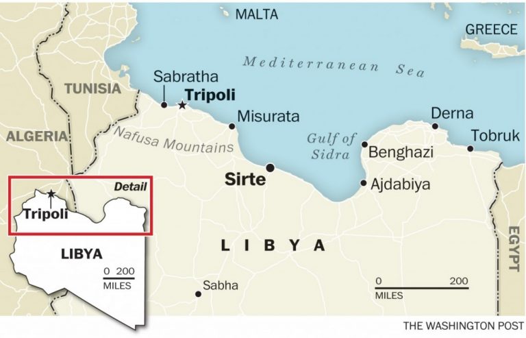 ATAC al aviației SUA în Libia. Au fost vizate mai multe ținte aparținând Statului Islamic
