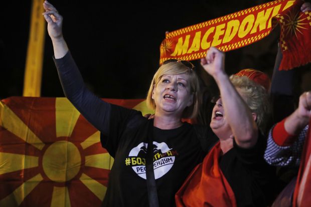 Rusia consideră că macedonenii au ‘boicotat’ NATO şi UE  prin rata ridicată de absenteism la referendum