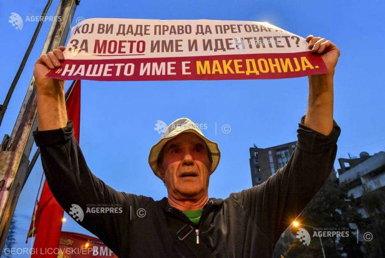 Macedonia: Dreapta naţionalistă protestează faţă de schimbarea numelui ţării