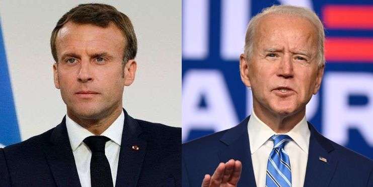 Biden anunţă că urmează să-l sune din nou pe Macron, după ce duminică i-a răspuns echipa acestuia