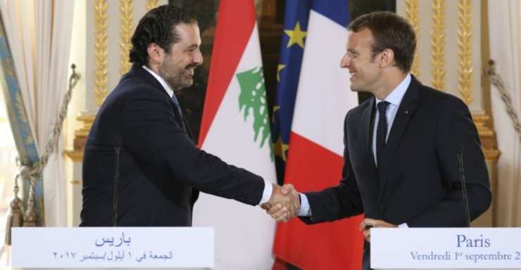 Saad Hariri a fost primit la Palatul Elysée de către preşedintele Emmanuel Macron